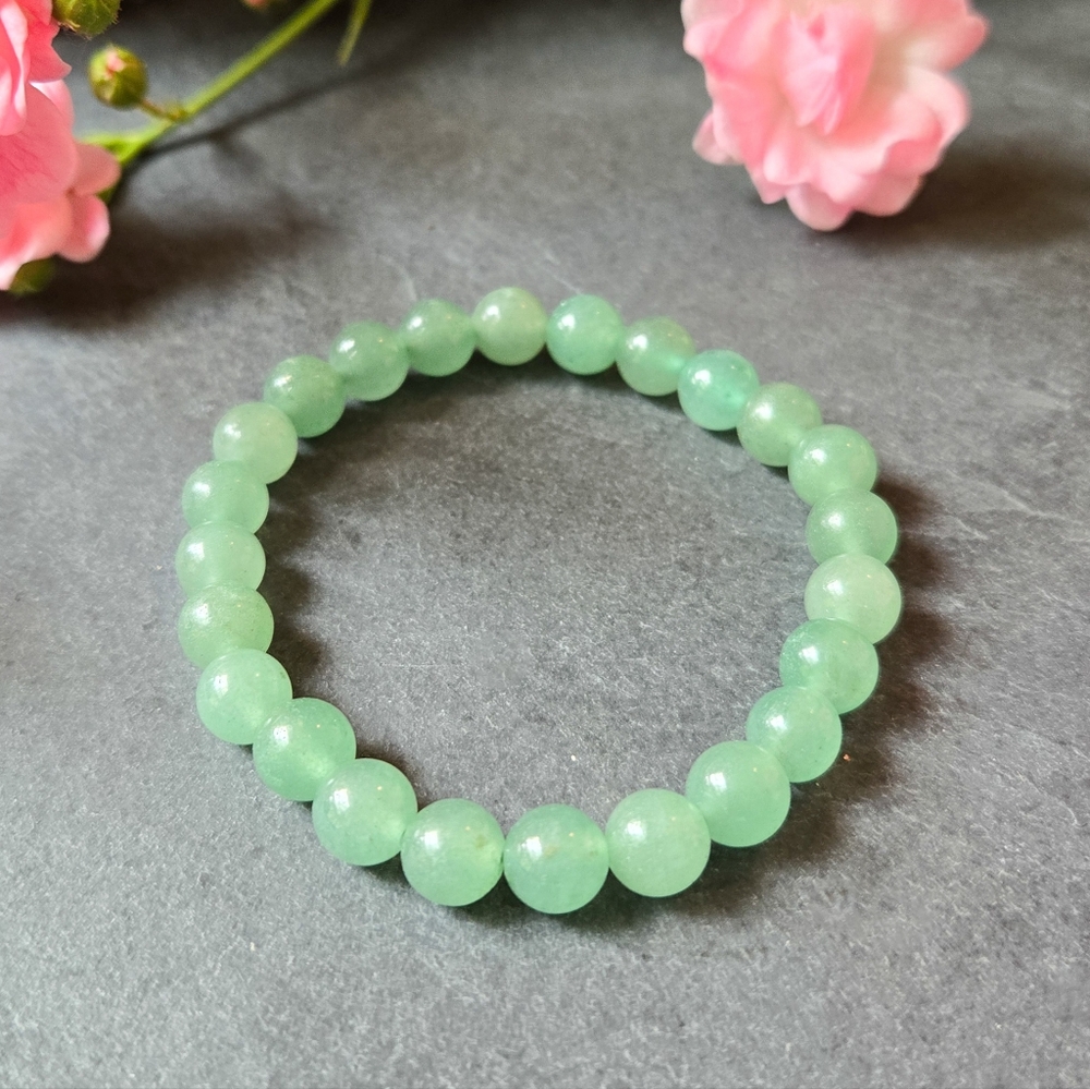 NWT Soul Charms Green Adventurine Beaded Bracelet